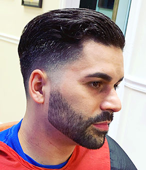 Close-up picture of hairstyle back
